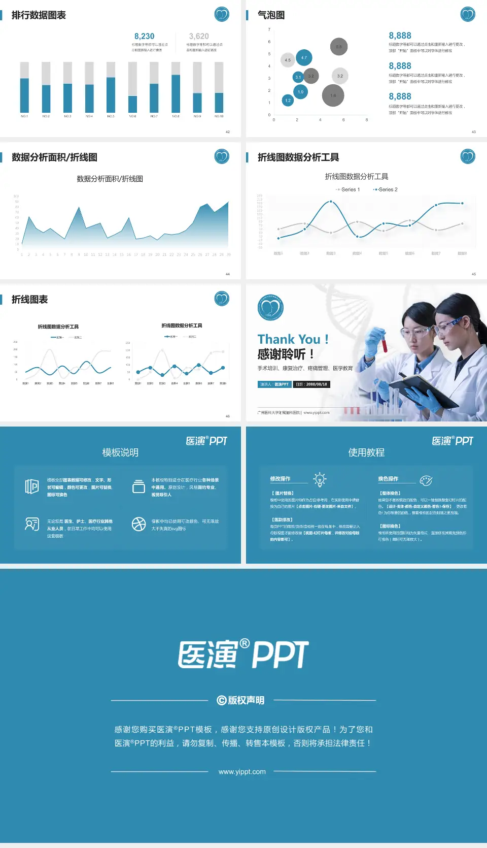 广州医科大学附属脑科医院科研成果展示PPT模板16:9格式幻灯片预览图6