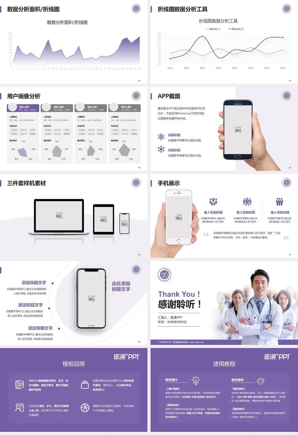 广东药科大学广州复星禅诚医院科室介绍与推广PPT模板16:9格式幻灯片预览图6