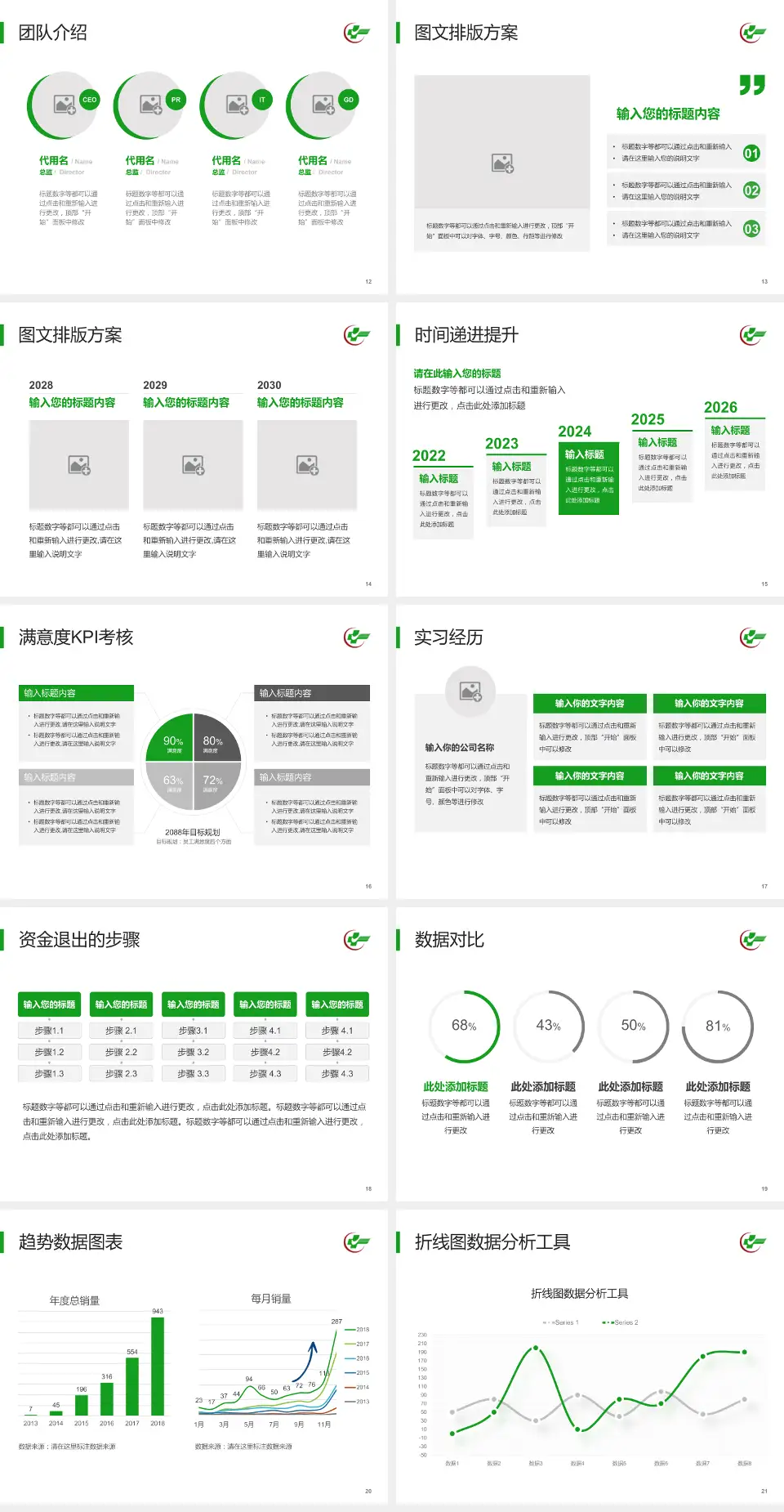 广东省中医院培训与教育PPT模板4:3格式幻灯片预览图3