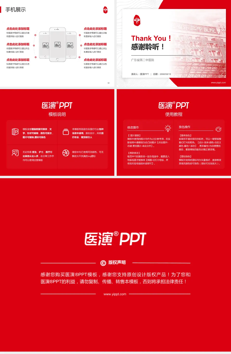 广东省第二中医院医院管理报告PPT模板4:3格式幻灯片预览图7