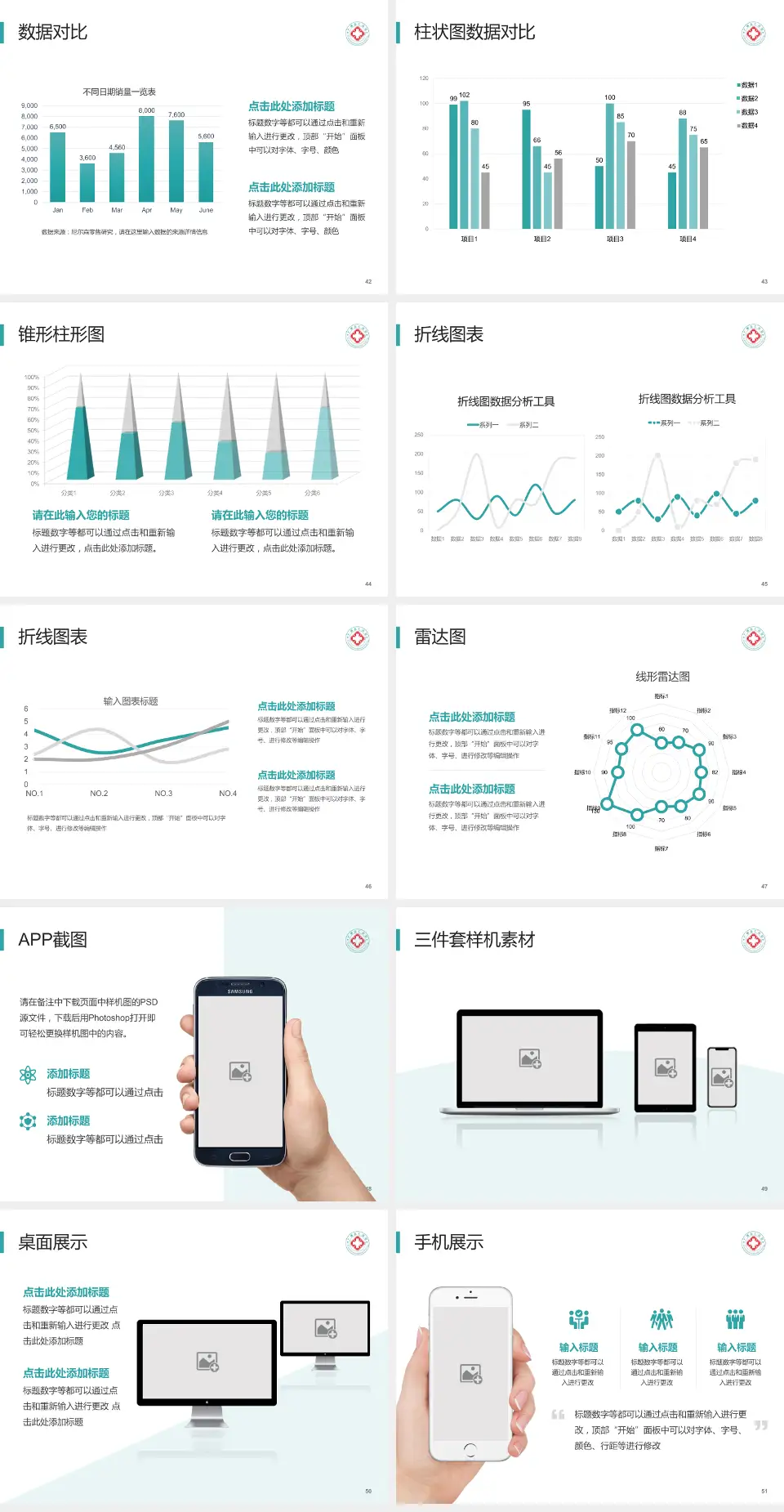 广州东仁医院医院管理报告PPT模板4:3格式幻灯片预览图6