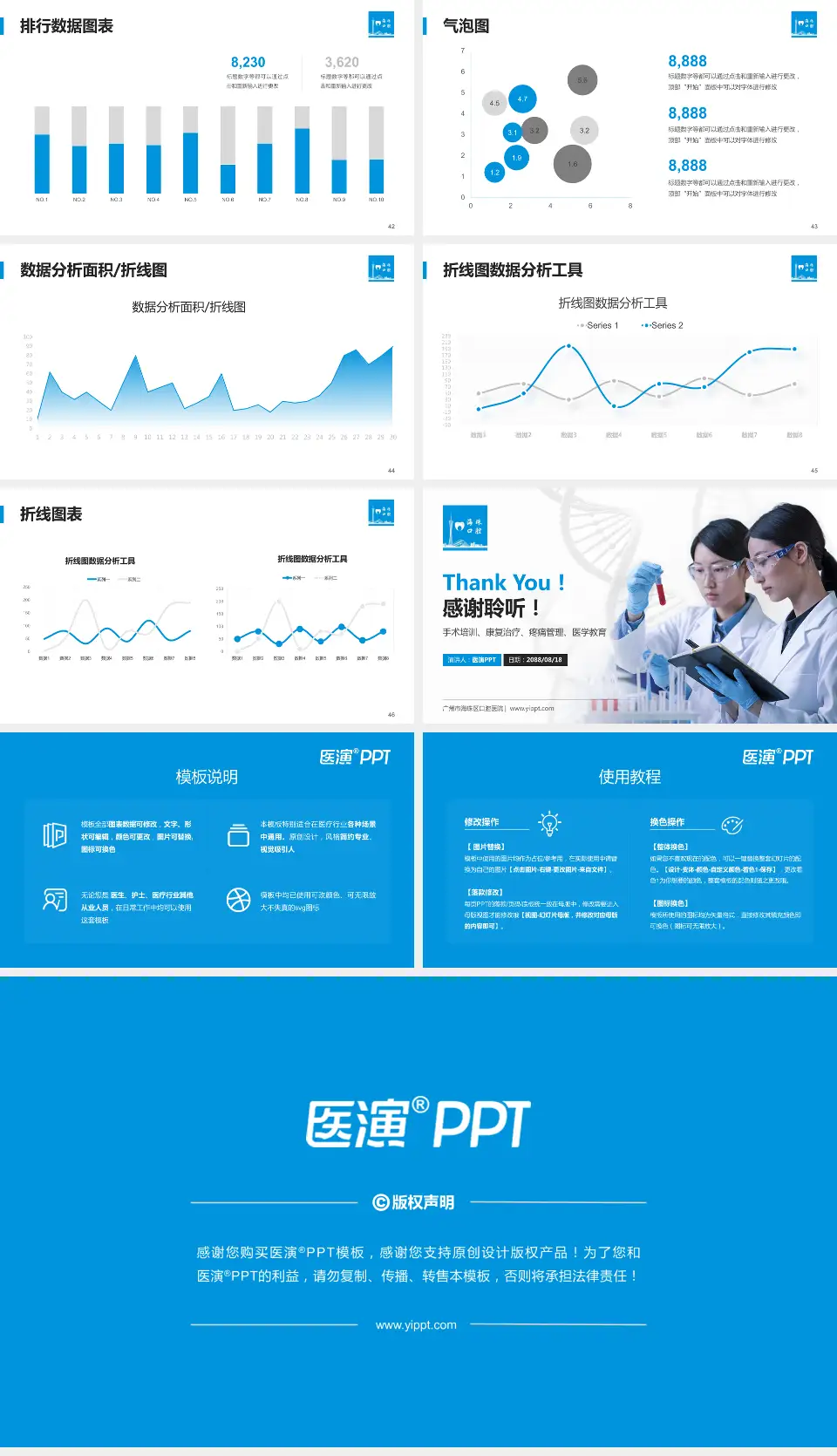 广州市海珠区口腔医院科研成果展示PPT模板16:9格式幻灯片预览图6
