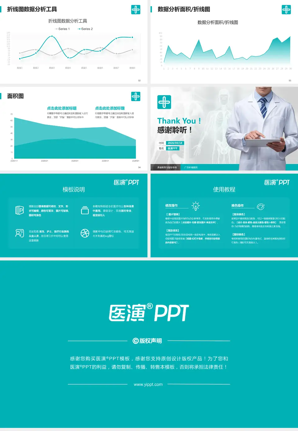 广东祈福医院患者教育与指导PPT模板16:9格式幻灯片预览图7