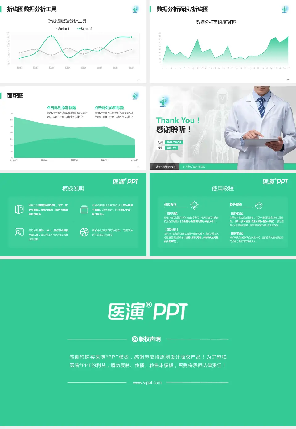 广州市从化区中医医院患者教育与指导PPT模板16:9格式幻灯片预览图7