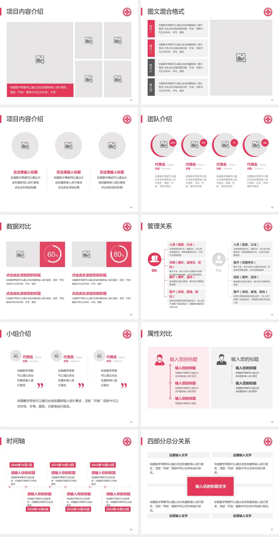 广州市天河区妇幼保健院科室介绍与推广PPT模板4:3格式幻灯片预览图3