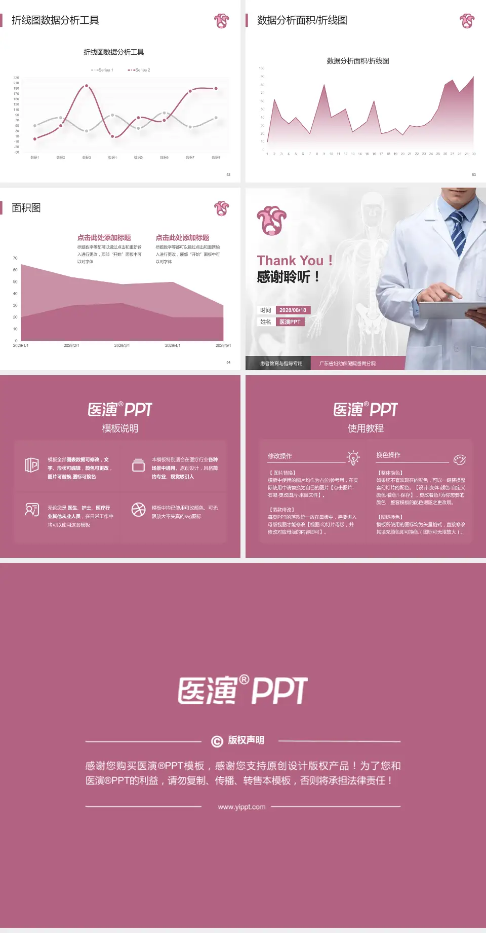 广东省妇幼保健院番禺分院患者教育与指导PPT模板4:3格式幻灯片预览图7