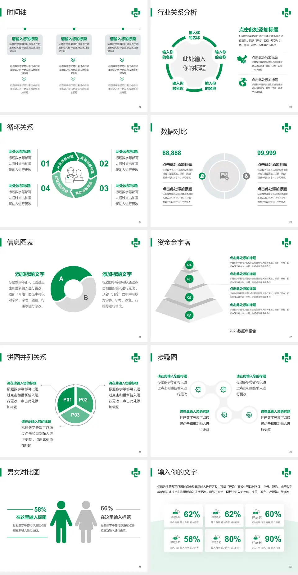广州市番禺区化龙医院医院管理报告PPT模板4:3格式幻灯片预览图4