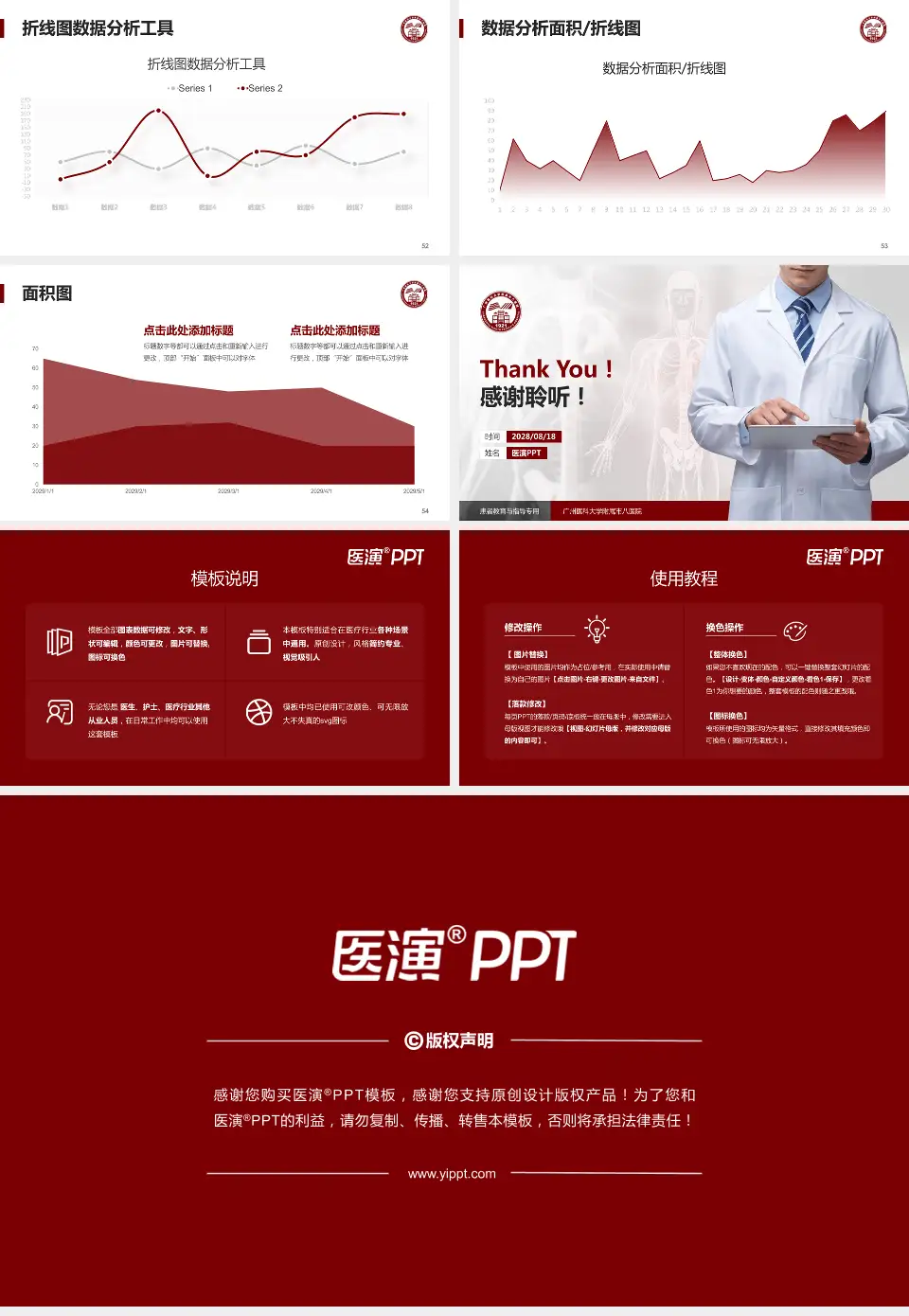 广州医科大学附属市八医院患者教育与指导PPT模板16:9格式幻灯片预览图7