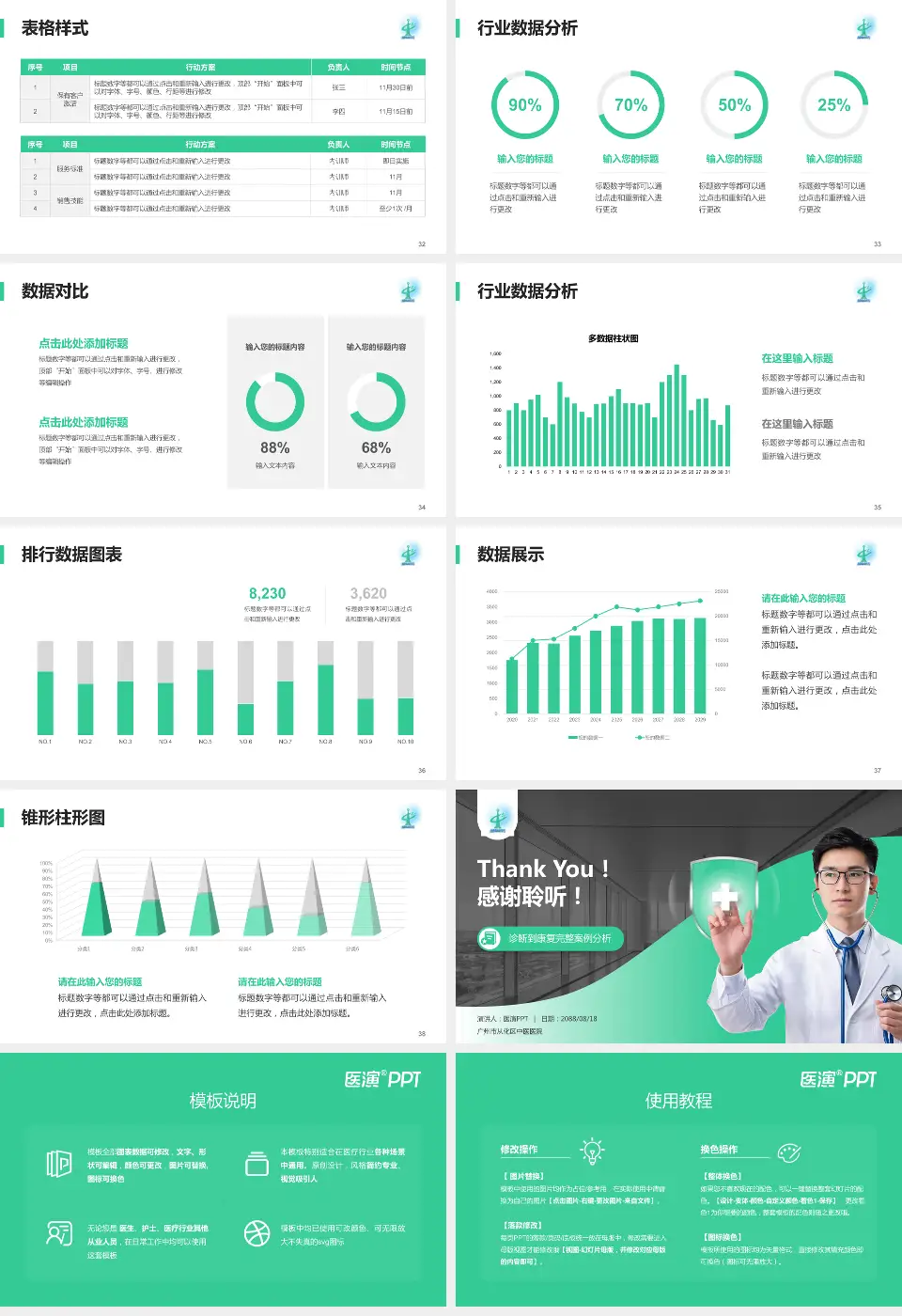 广州市从化区中医医院医疗知识普及PPT模板16:9格式幻灯片预览图5