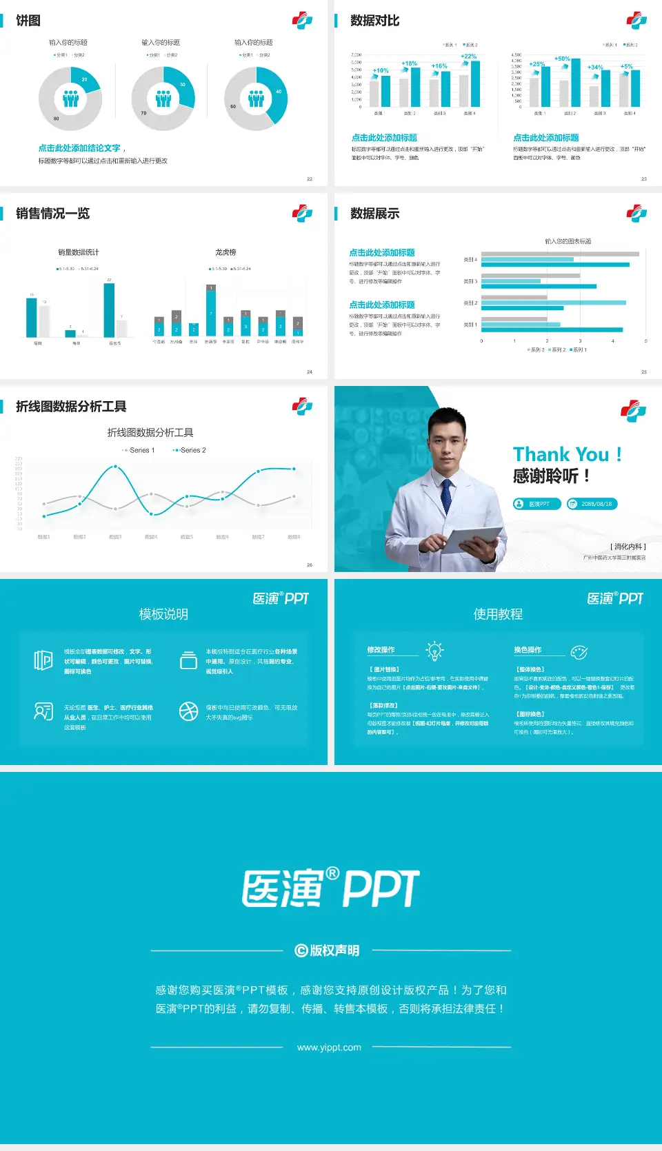 广州中医药大学第三附属医院病例分享与讨论PPT模板16:9格式幻灯片预览图4