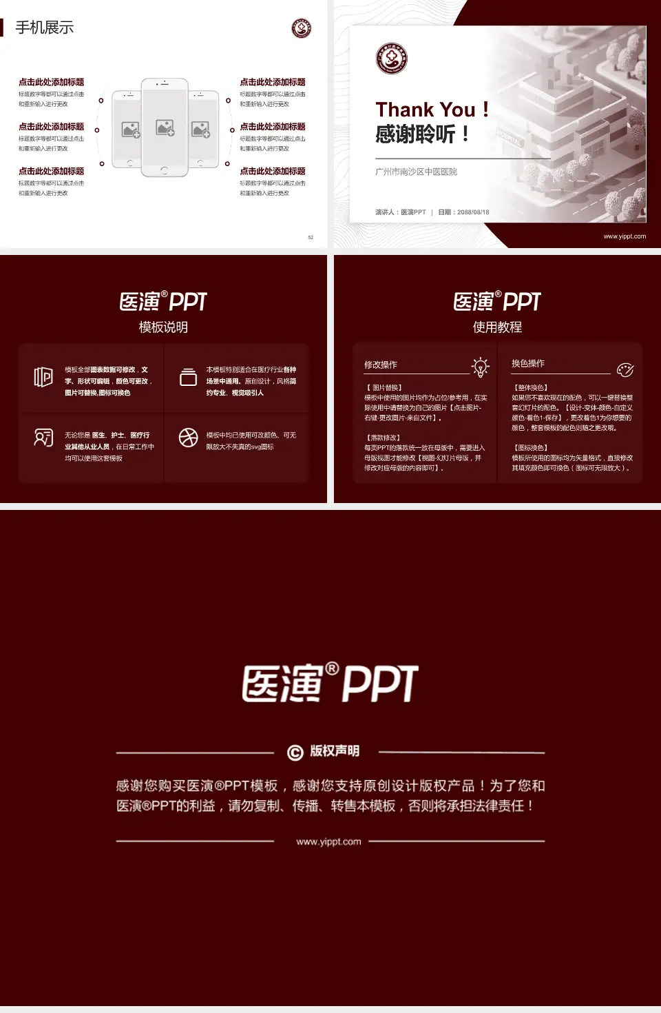 广州市南沙区中医医院医院管理报告PPT模板4:3格式幻灯片预览图7