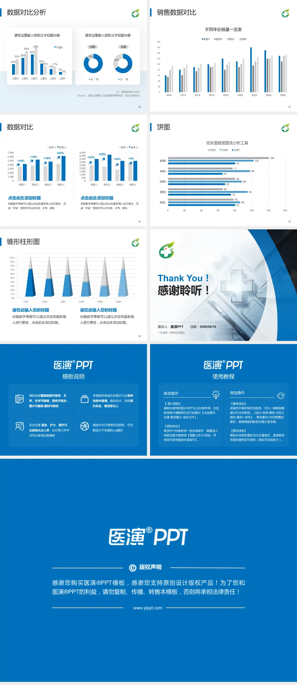 广东省第一荣军优抚医院医疗行业比赛专用PPT模板4:3格式幻灯片预览图7