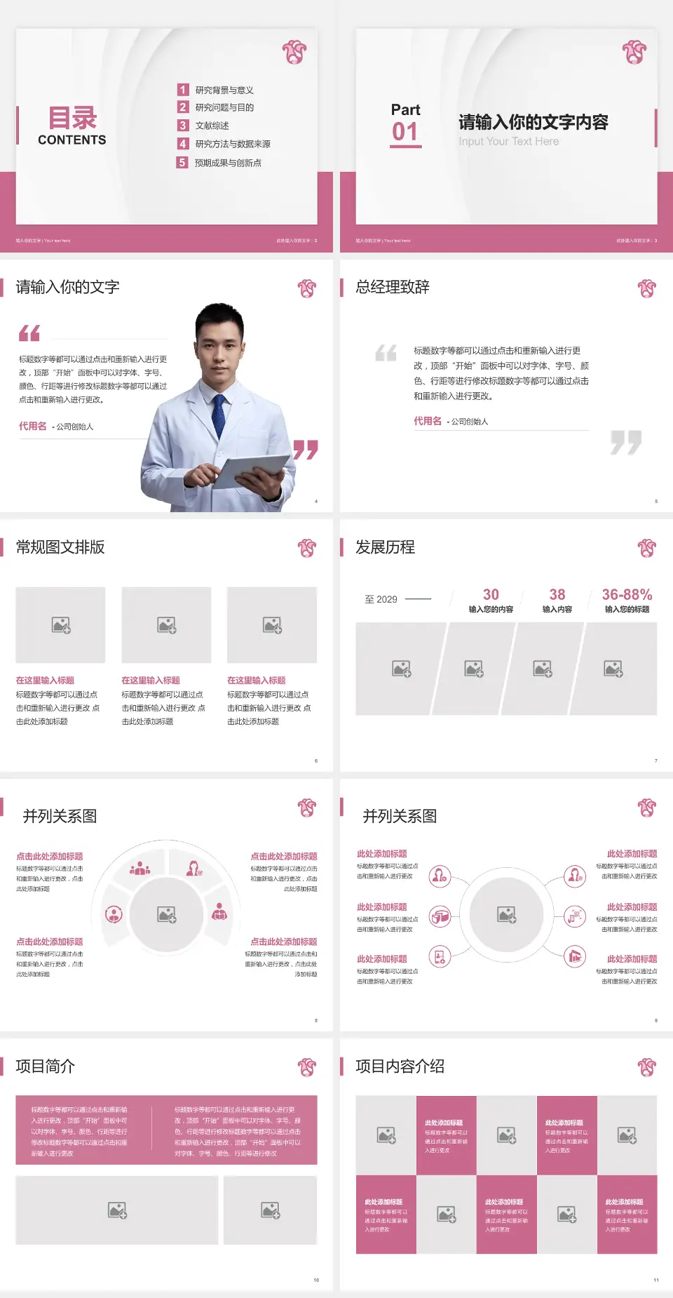 广东省妇幼保健院医院管理报告PPT模板4:3格式幻灯片预览图2