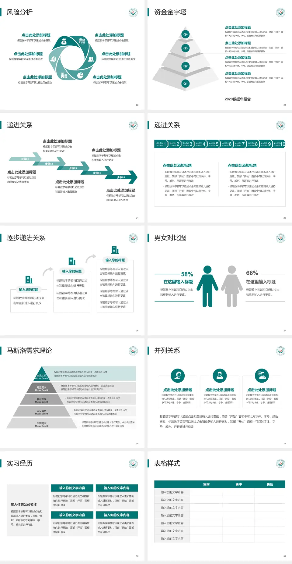 广州中医药大学深圳医院（福田区中医院）项目申请与汇报PPT模板4:3格式幻灯片预览图4