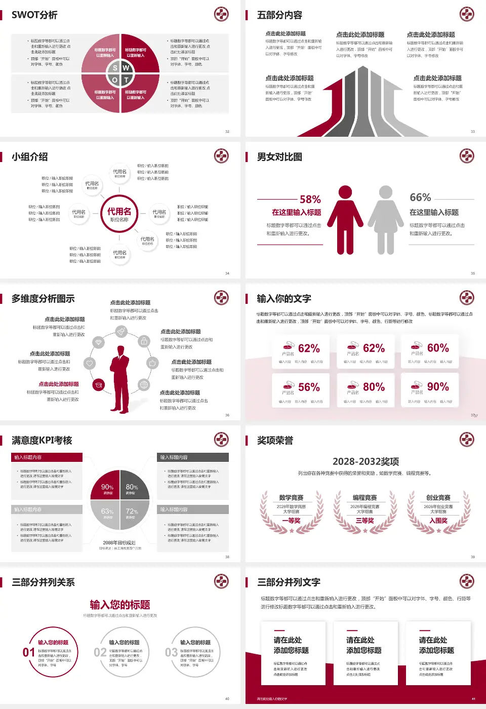 南方医科大学深圳医院医疗行业比赛专用PPT模板16:9格式幻灯片预览图5
