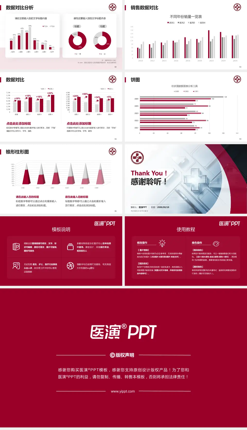 南方医科大学深圳医院医疗行业比赛专用PPT模板16:9格式幻灯片预览图7