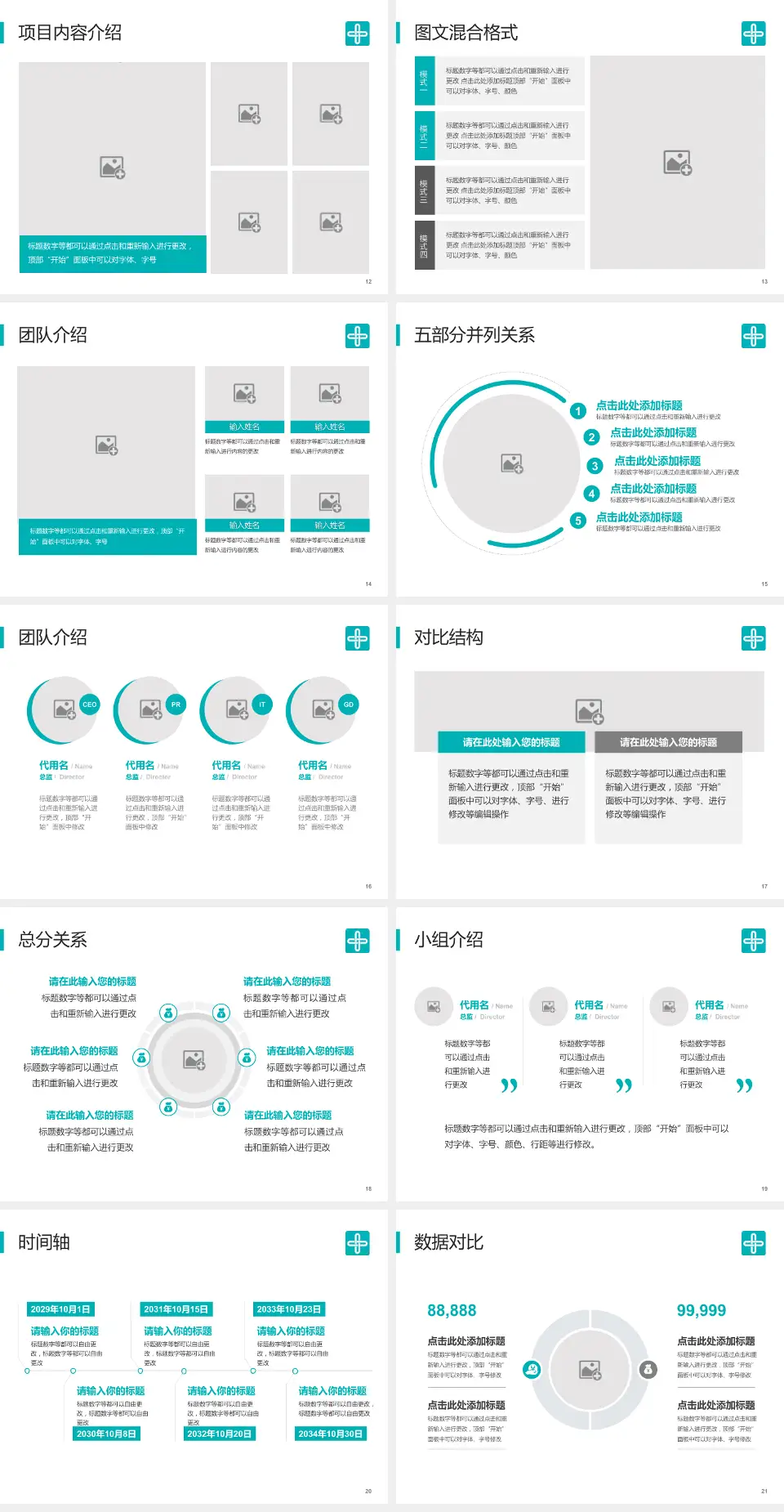 广东祈福医院医疗知识普及PPT模板4:3格式幻灯片预览图3