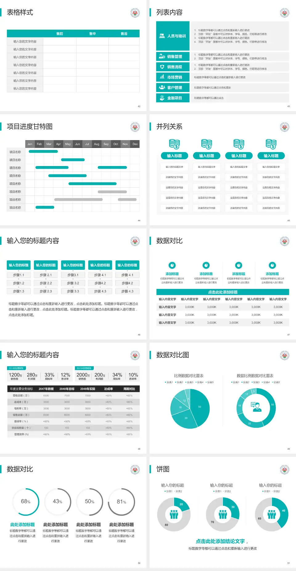广州中医药大学金沙洲医院医疗行业比赛专用PPT模板4:3格式幻灯片预览图6