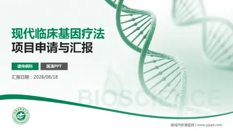 增城市新塘医院项目申请与汇报PPT模板