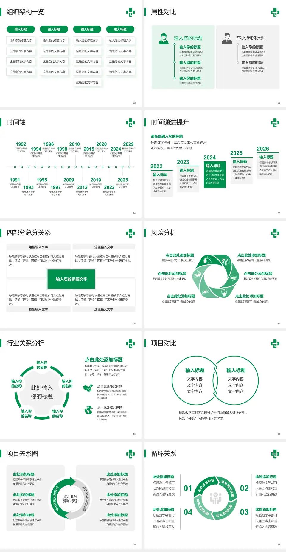 广州市番禺区化龙医院医疗行业比赛专用PPT模板4:3格式幻灯片预览图4