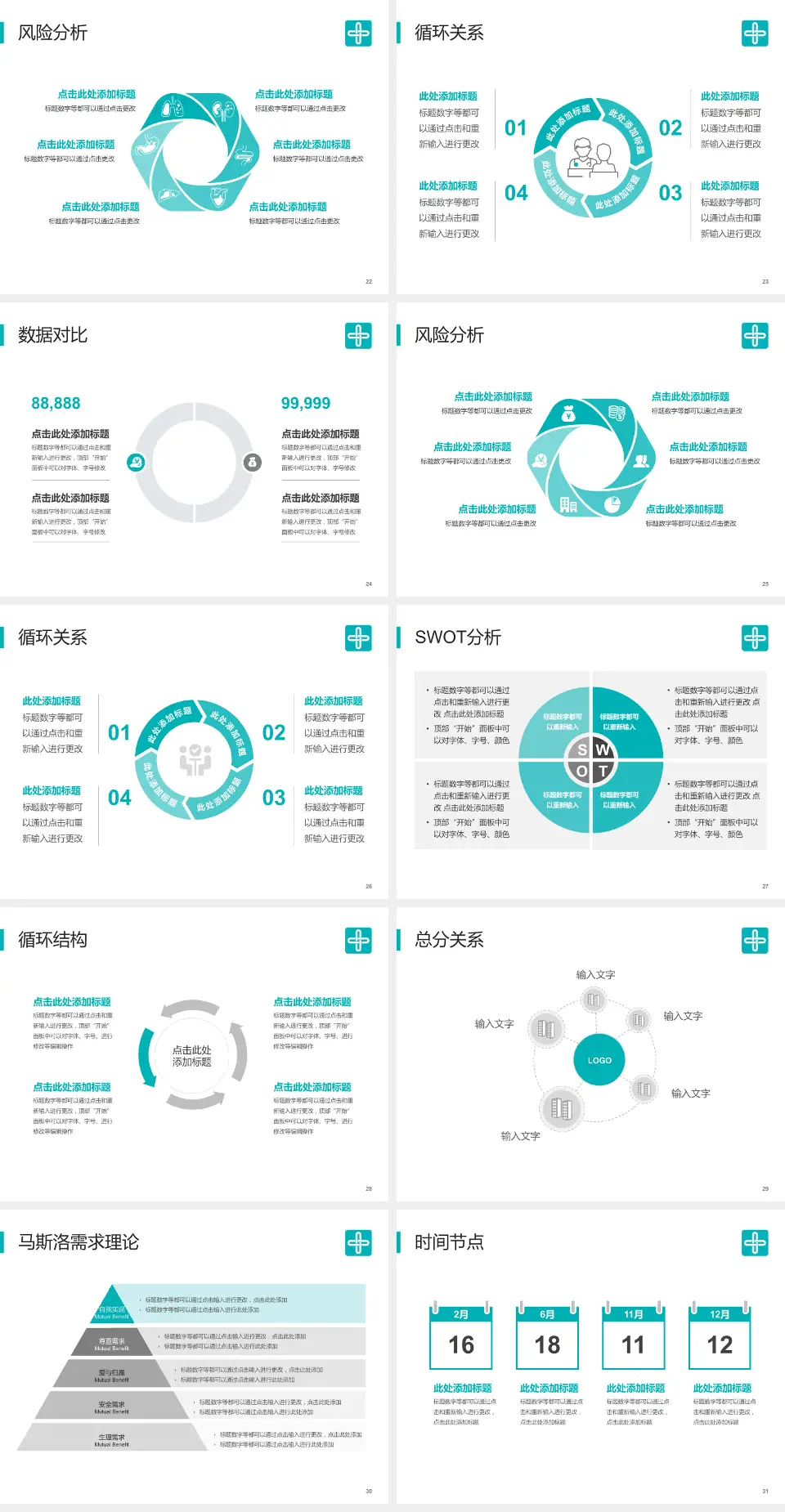 广东祈福医院科研成果展示PPT模板4:3格式幻灯片预览图4