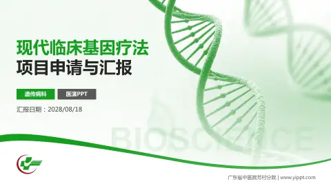 广东省中医院芳村分院项目申请与汇报PPT模板