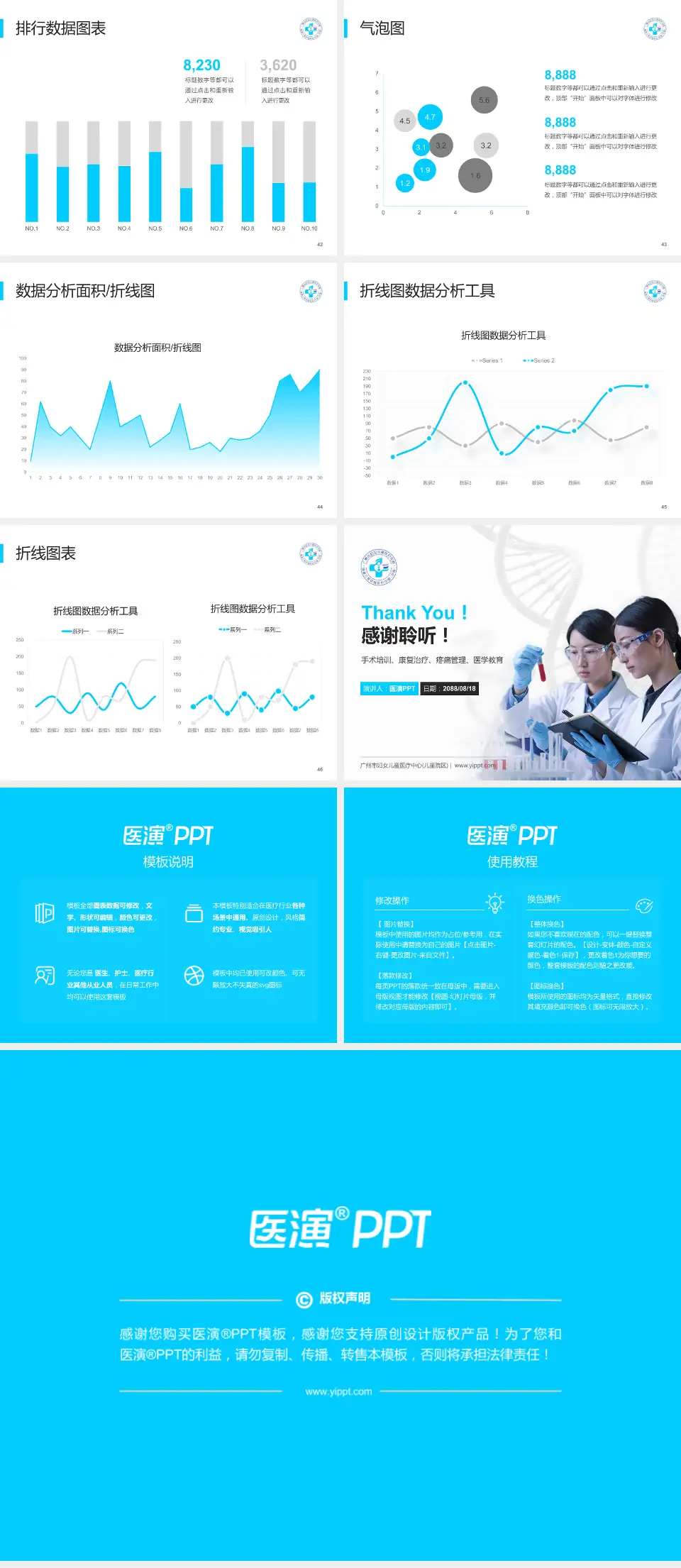 广州市妇女儿童医疗中心(儿童院区)科研成果展示PPT模板4:3格式幻灯片预览图6