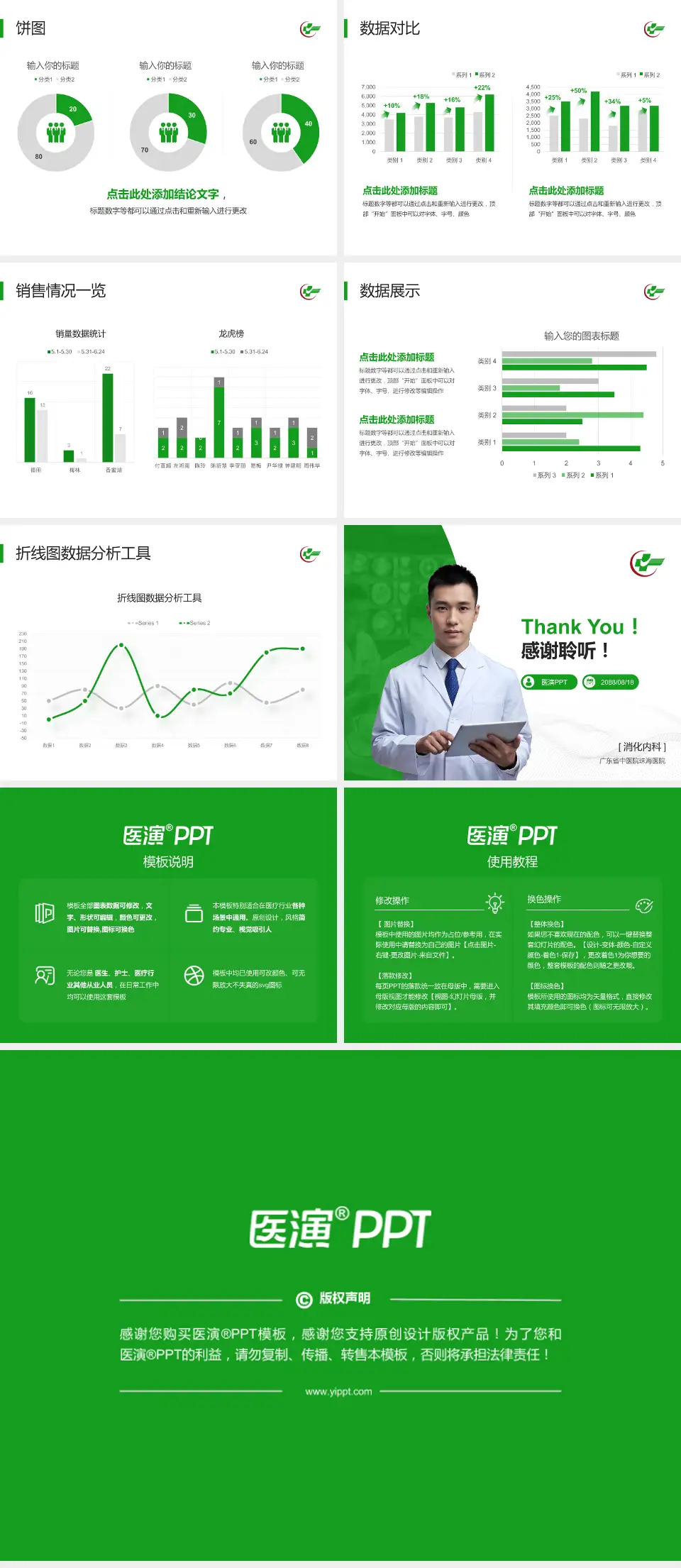 广东省中医院珠海医院病例分享与讨论PPT模板4:3格式幻灯片预览图4