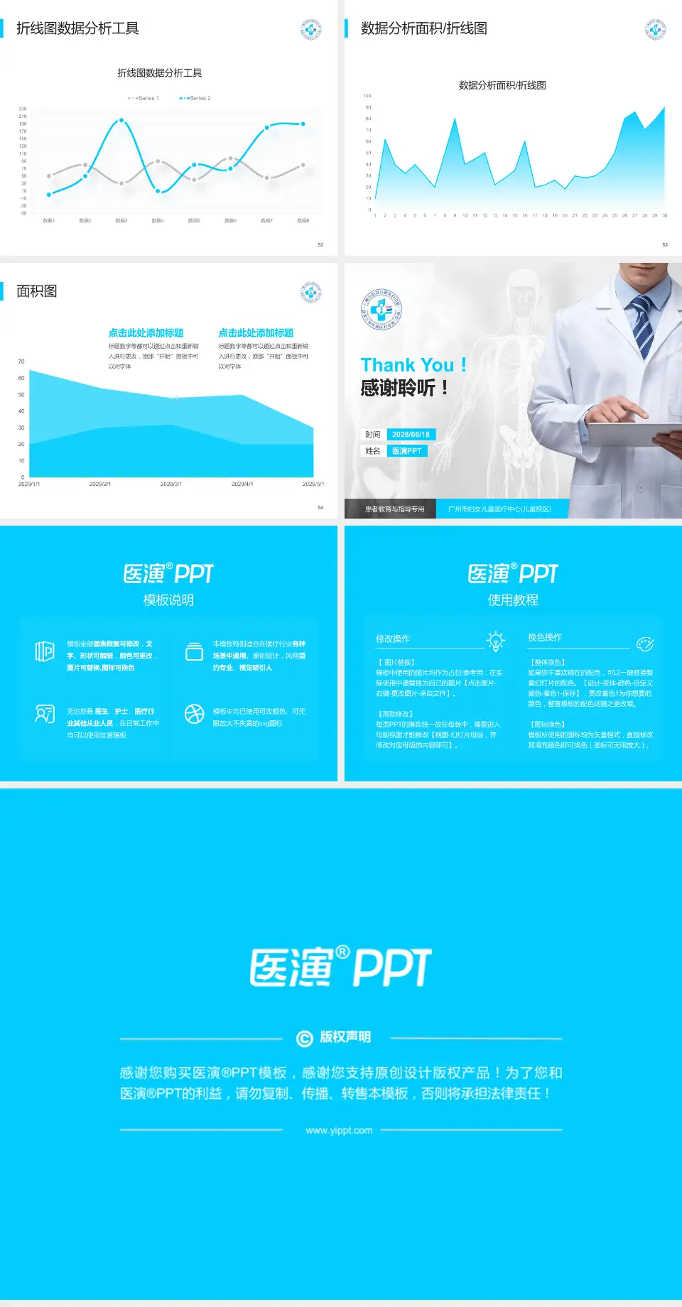 广州市妇女儿童医疗中心(儿童院区)患者教育与指导PPT模板4:3格式幻灯片预览图7