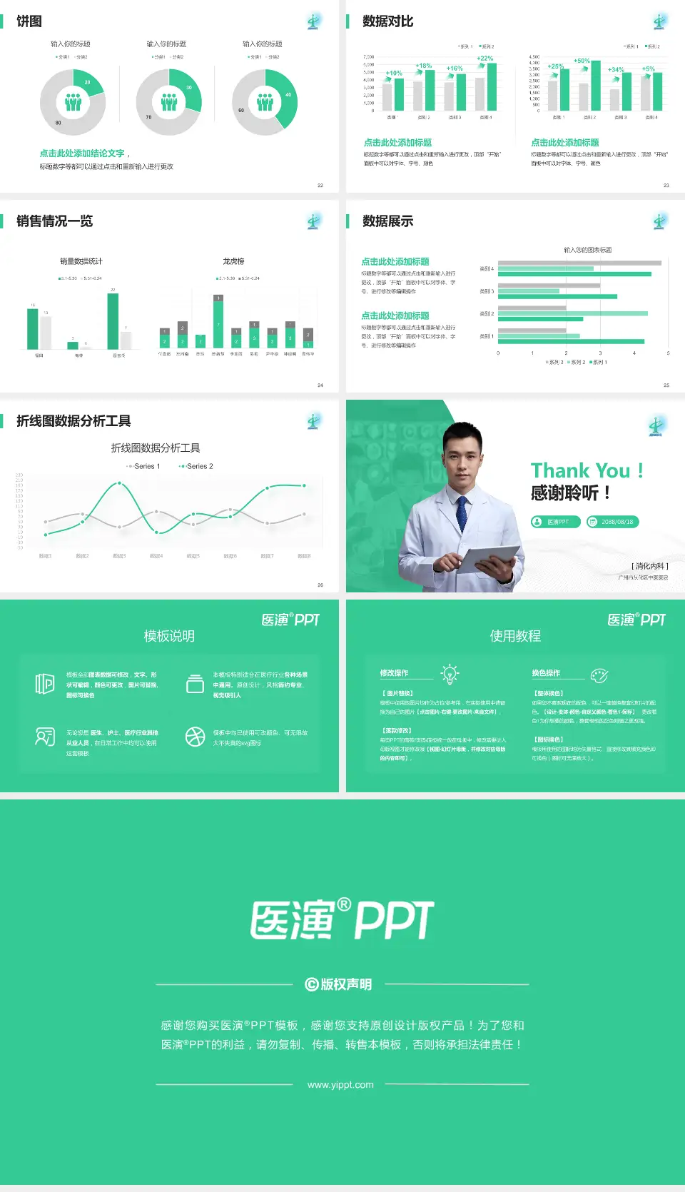 广州市从化区中医医院病例分享与讨论PPT模板16:9格式幻灯片预览图4