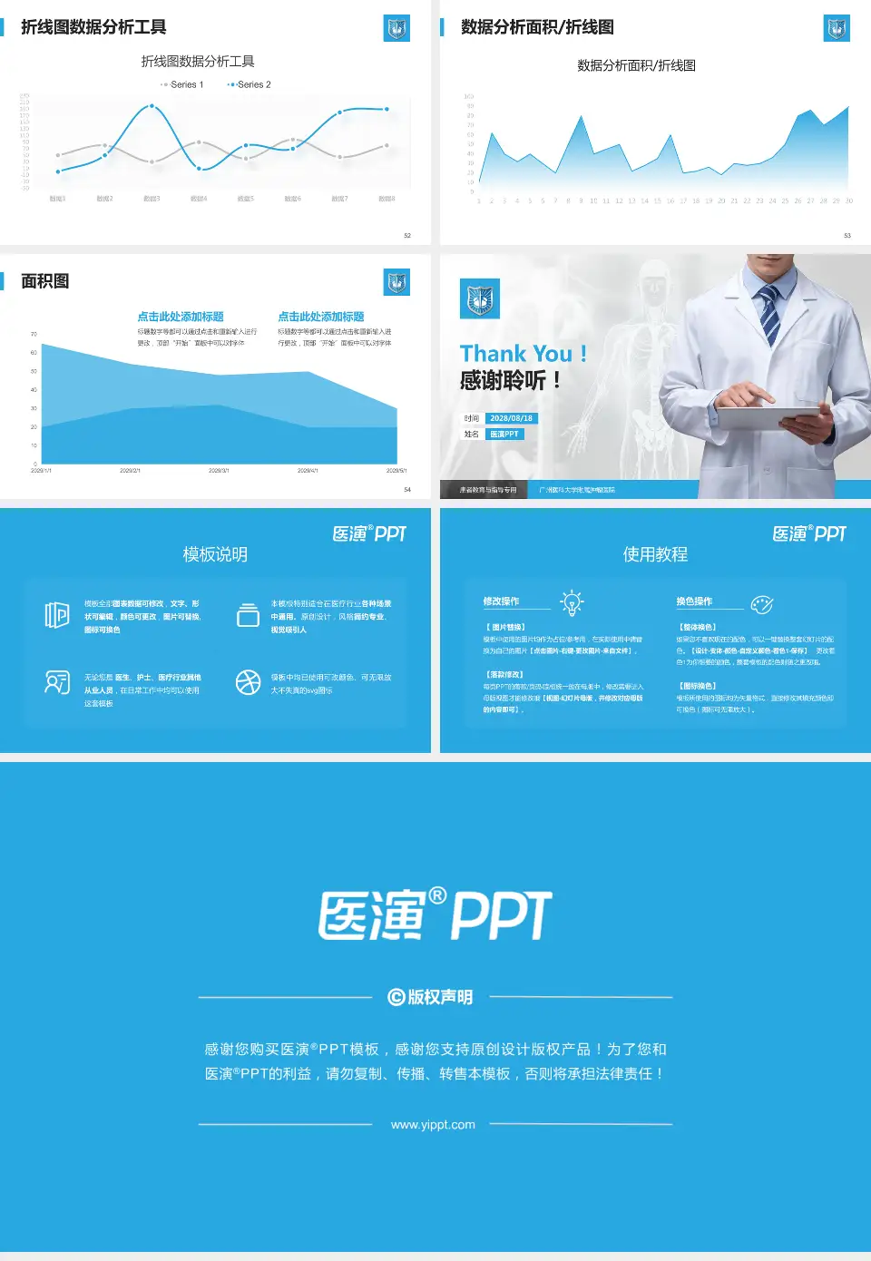 广州医科大学附属肿瘤医院患者教育与指导PPT模板16:9格式幻灯片预览图7