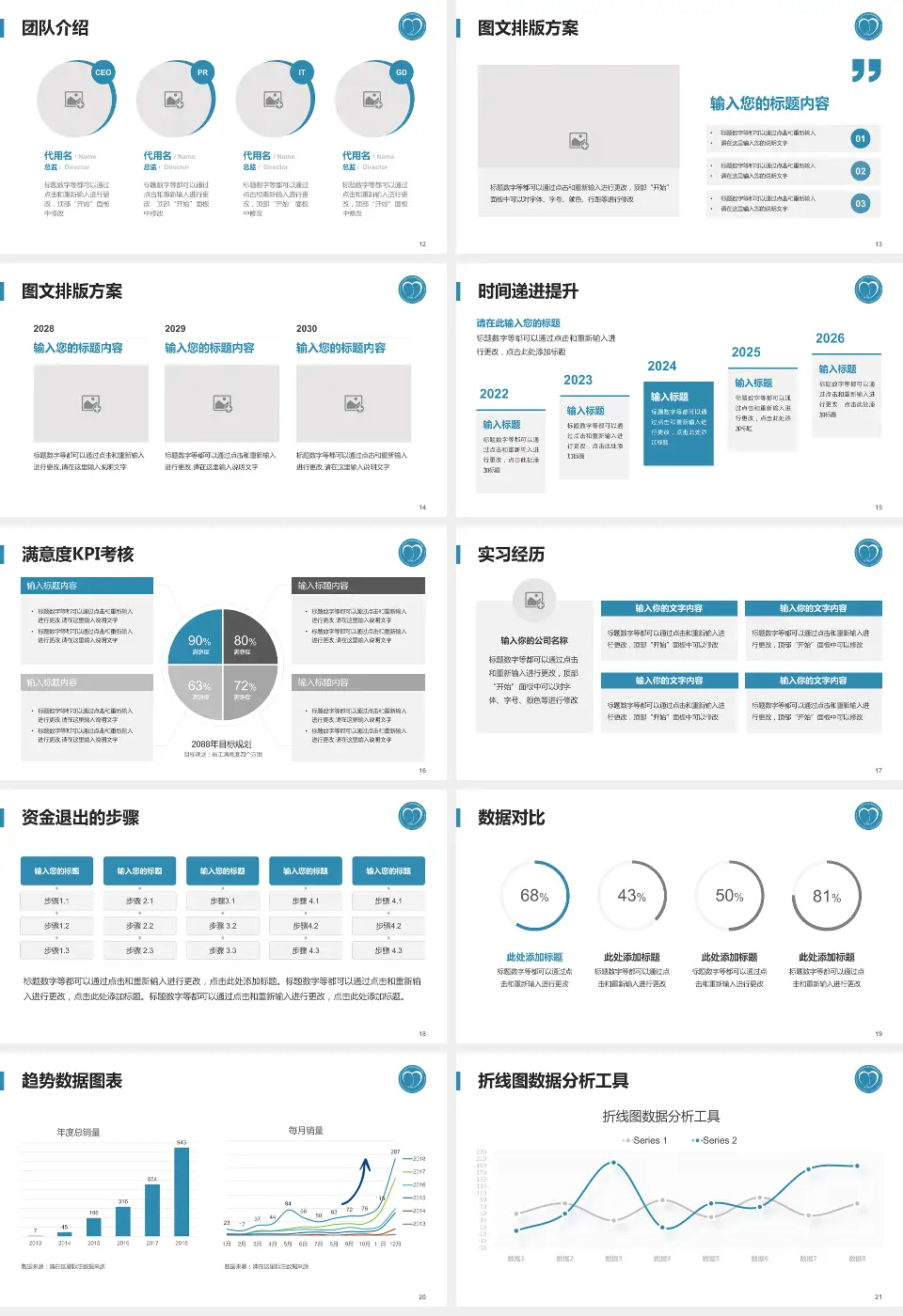 广州医科大学附属脑科医院培训与教育PPT模板16:9格式幻灯片预览图3
