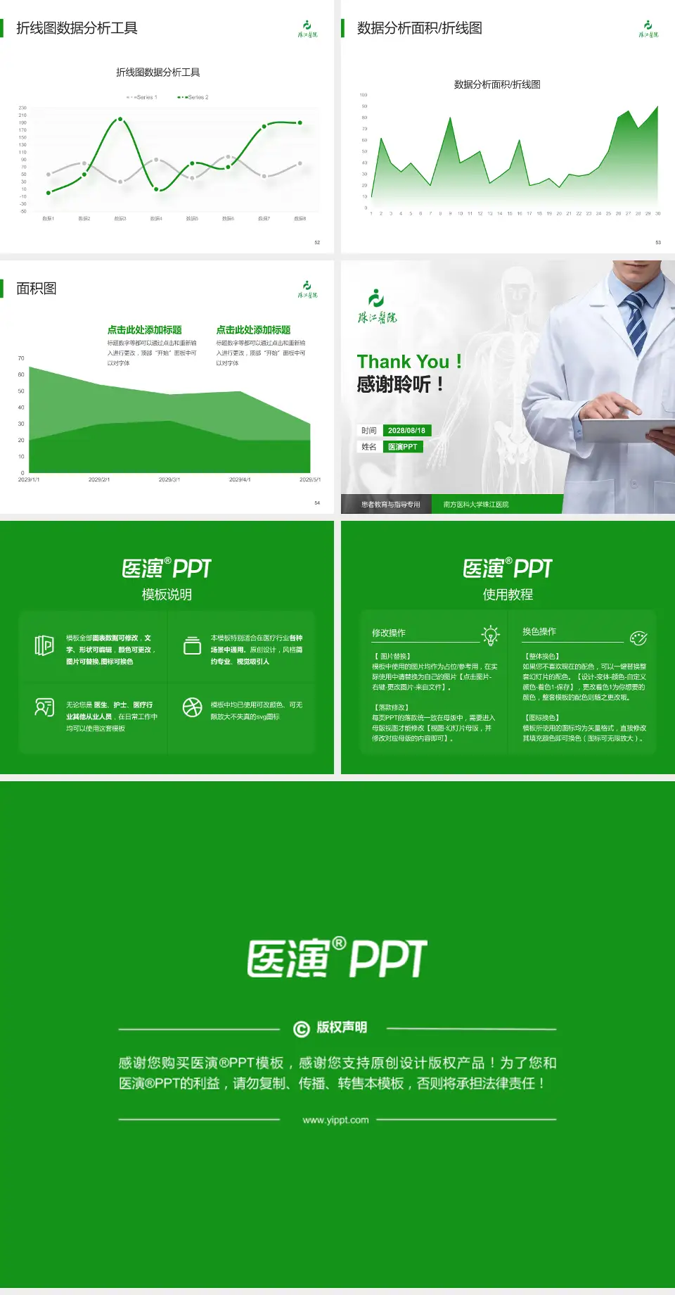 南方医科大学珠江医院患者教育与指导PPT模板4:3格式幻灯片预览图7