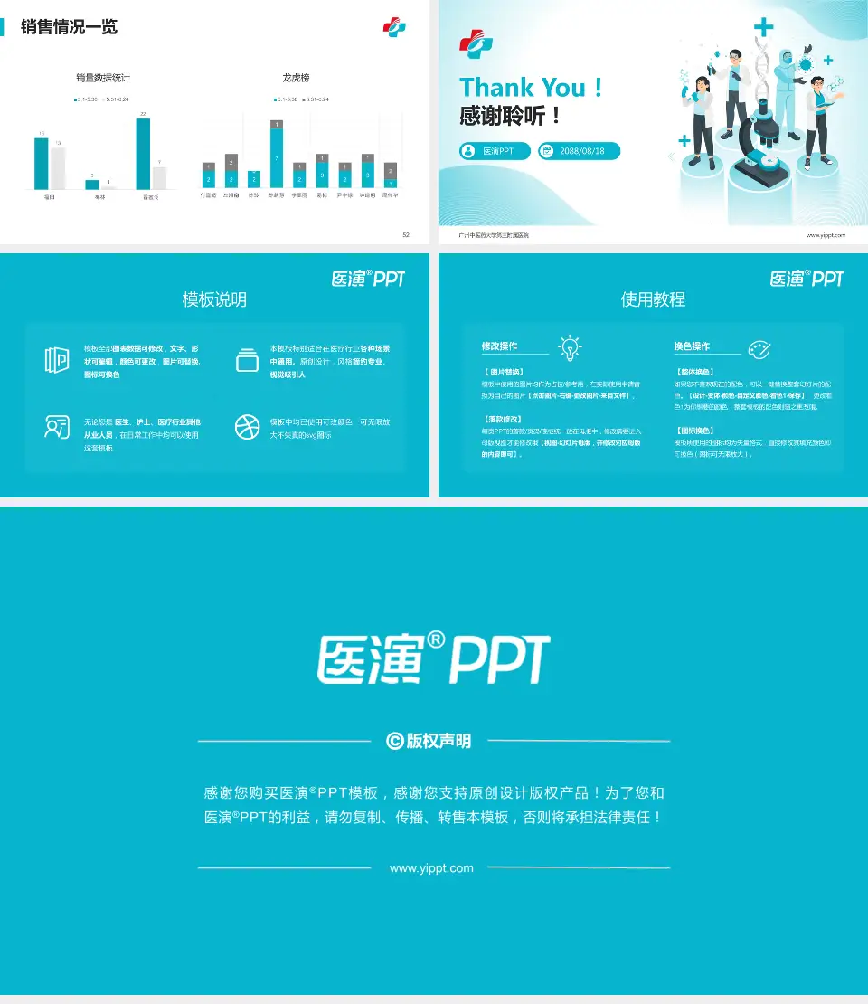 广州中医药大学第三附属医院品管圈PDCA演示专用PPT模板16:9格式幻灯片预览图7
