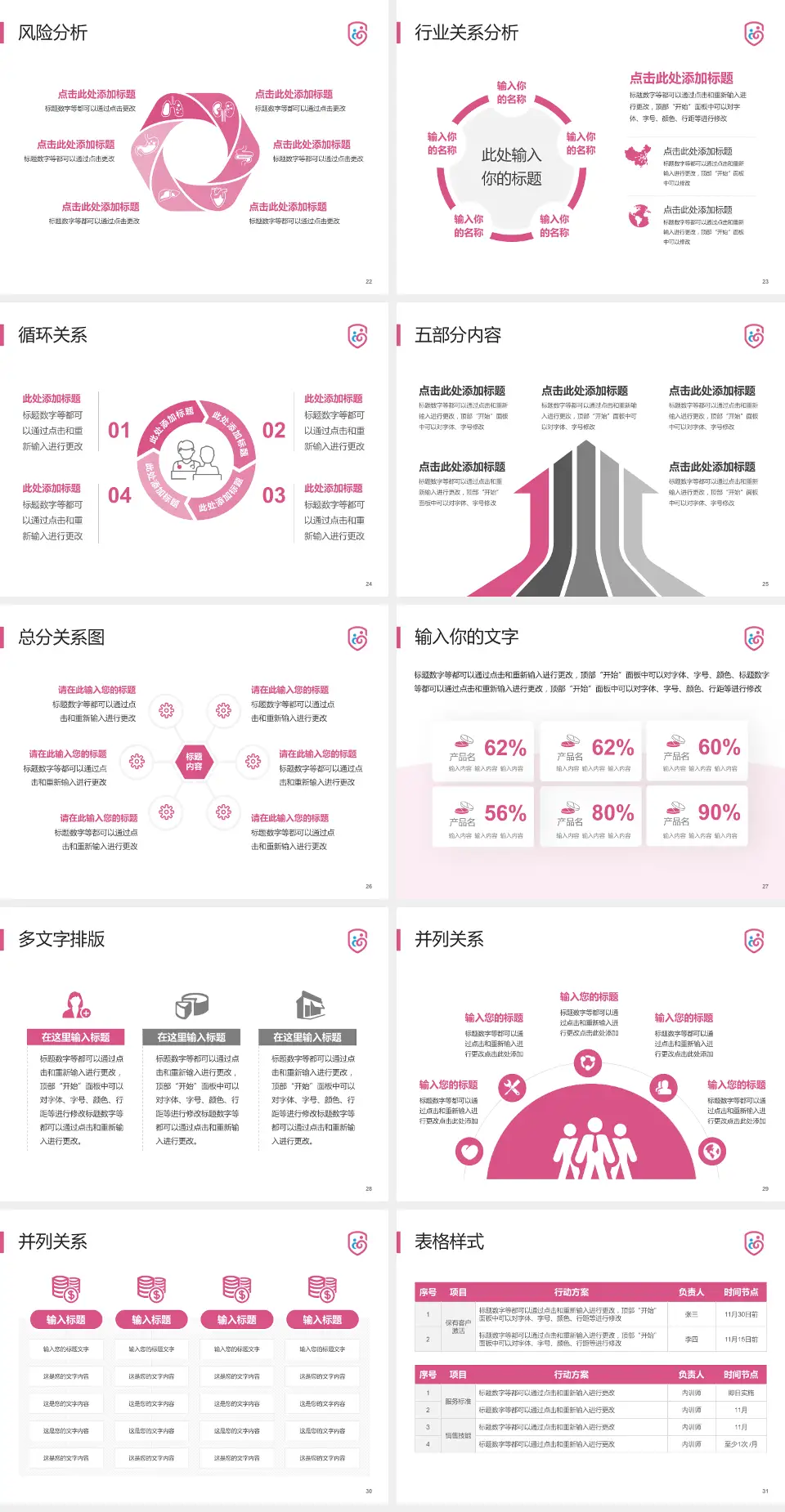 广州市番禺区何贤纪念医院科室介绍与推广PPT模板4:3格式幻灯片预览图4