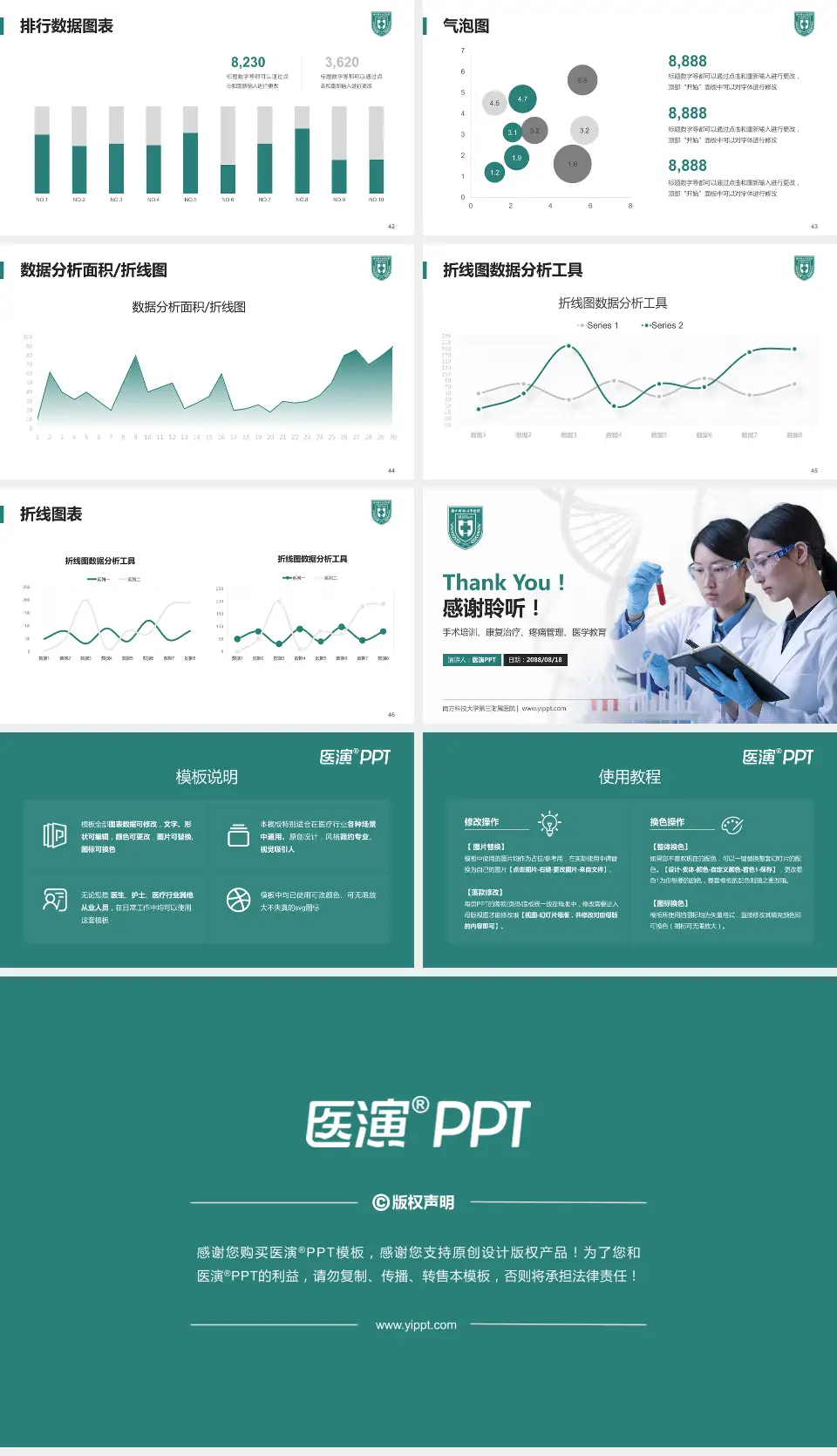 南方科技大学第三附属医院科研成果展示PPT模板16:9格式幻灯片预览图6