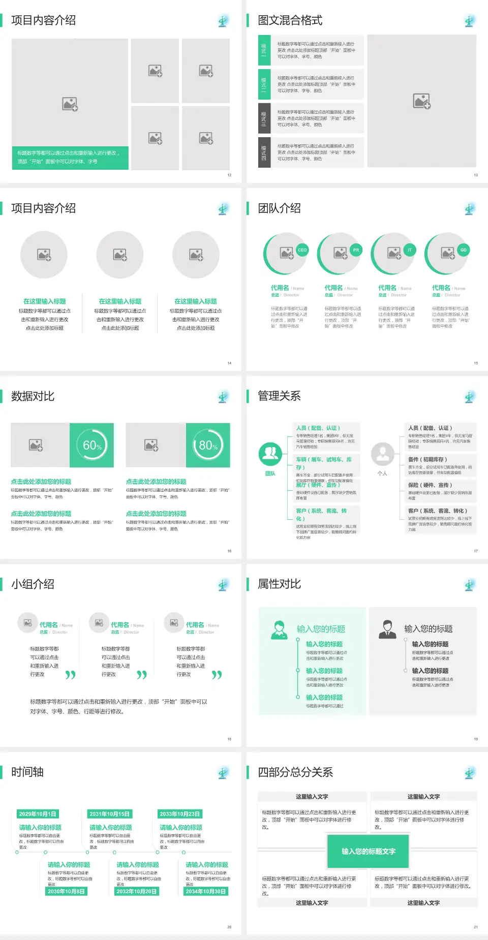 广州市从化区中医医院科室介绍与推广PPT模板4:3格式幻灯片预览图3