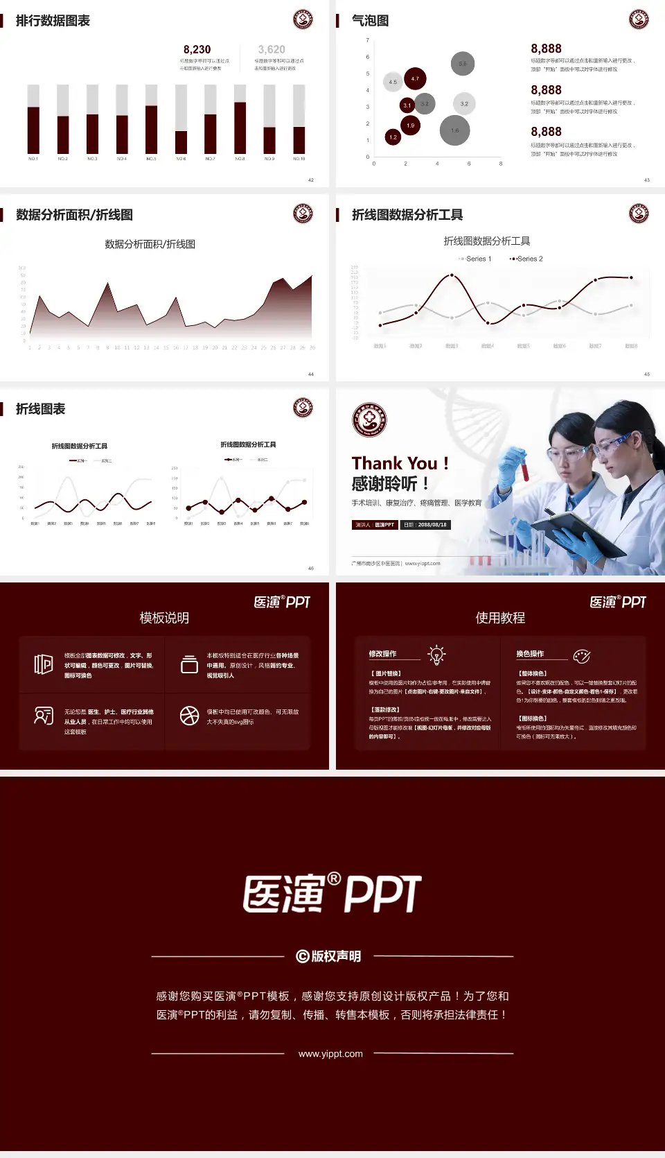 广州市南沙区中医医院科研成果展示PPT模板16:9格式幻灯片预览图6
