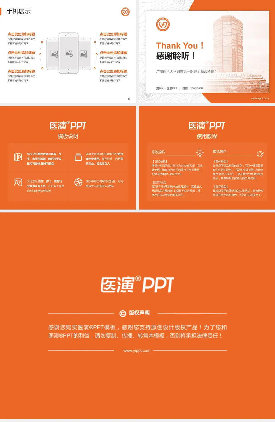 广州医科大学附属第一医院（海印分院）医院管理报告PPT模板4:3格式幻灯片预览图7