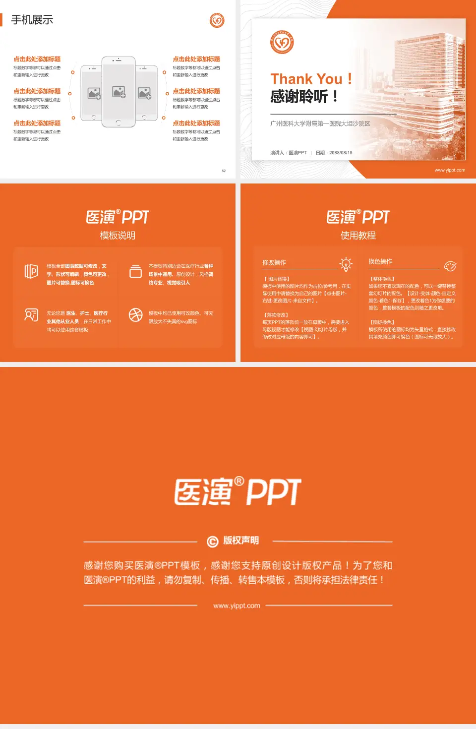 广州医科大学附属第一医院大坦沙院区医院管理报告PPT模板4:3格式幻灯片预览图7