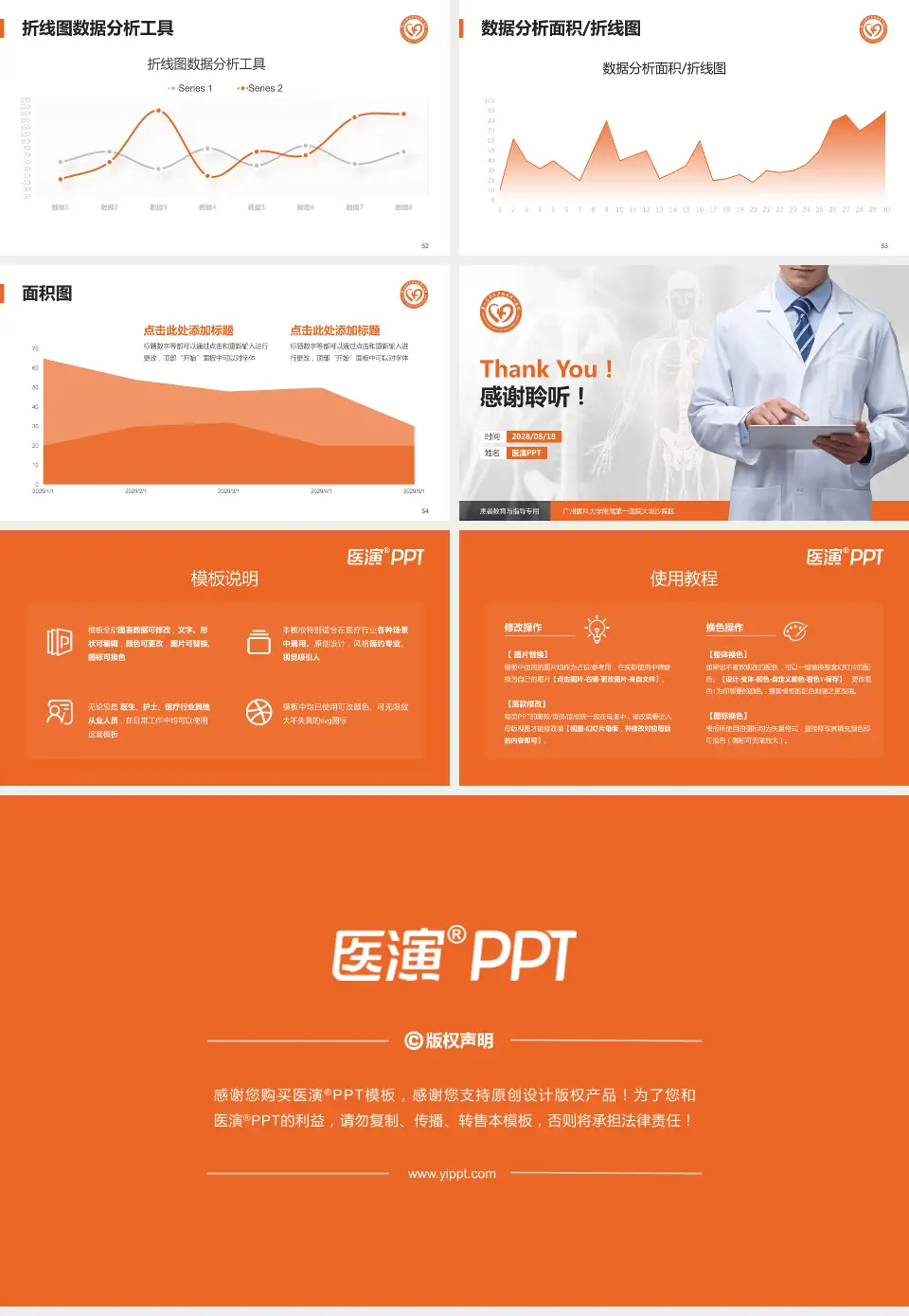 广州医科大学附属第一医院大坦沙院区患者教育与指导PPT模板16:9格式幻灯片预览图7