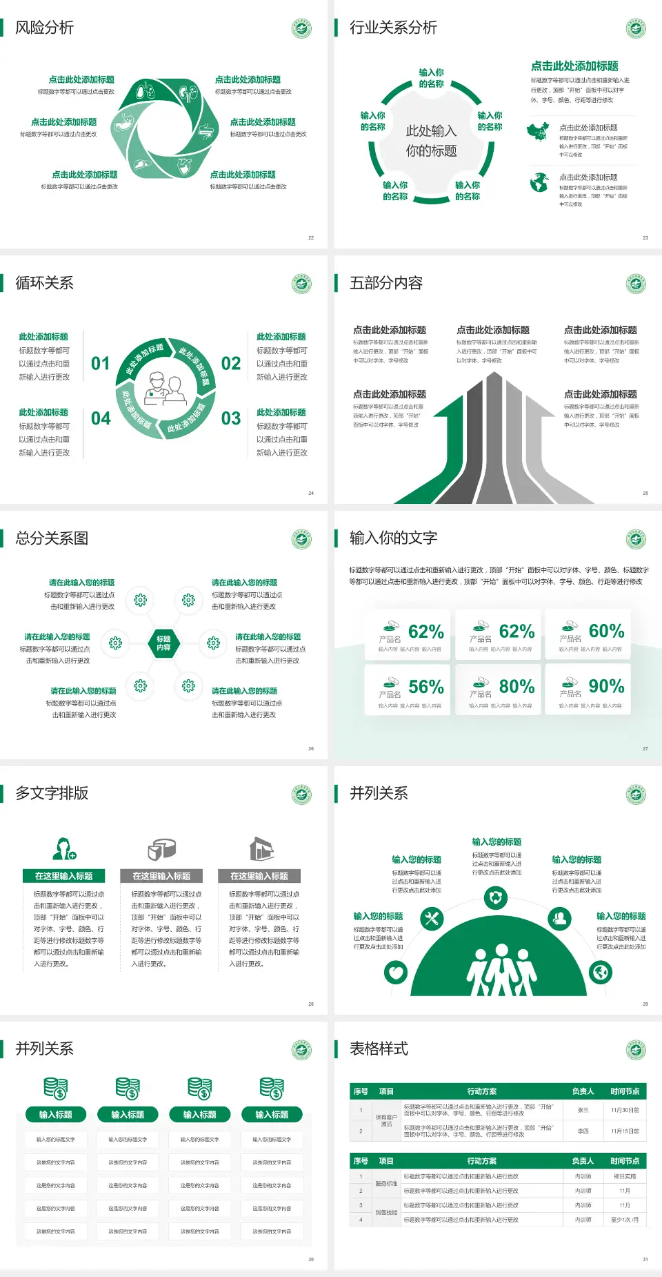 增城市新塘医院科室介绍与推广PPT模板4:3格式幻灯片预览图4