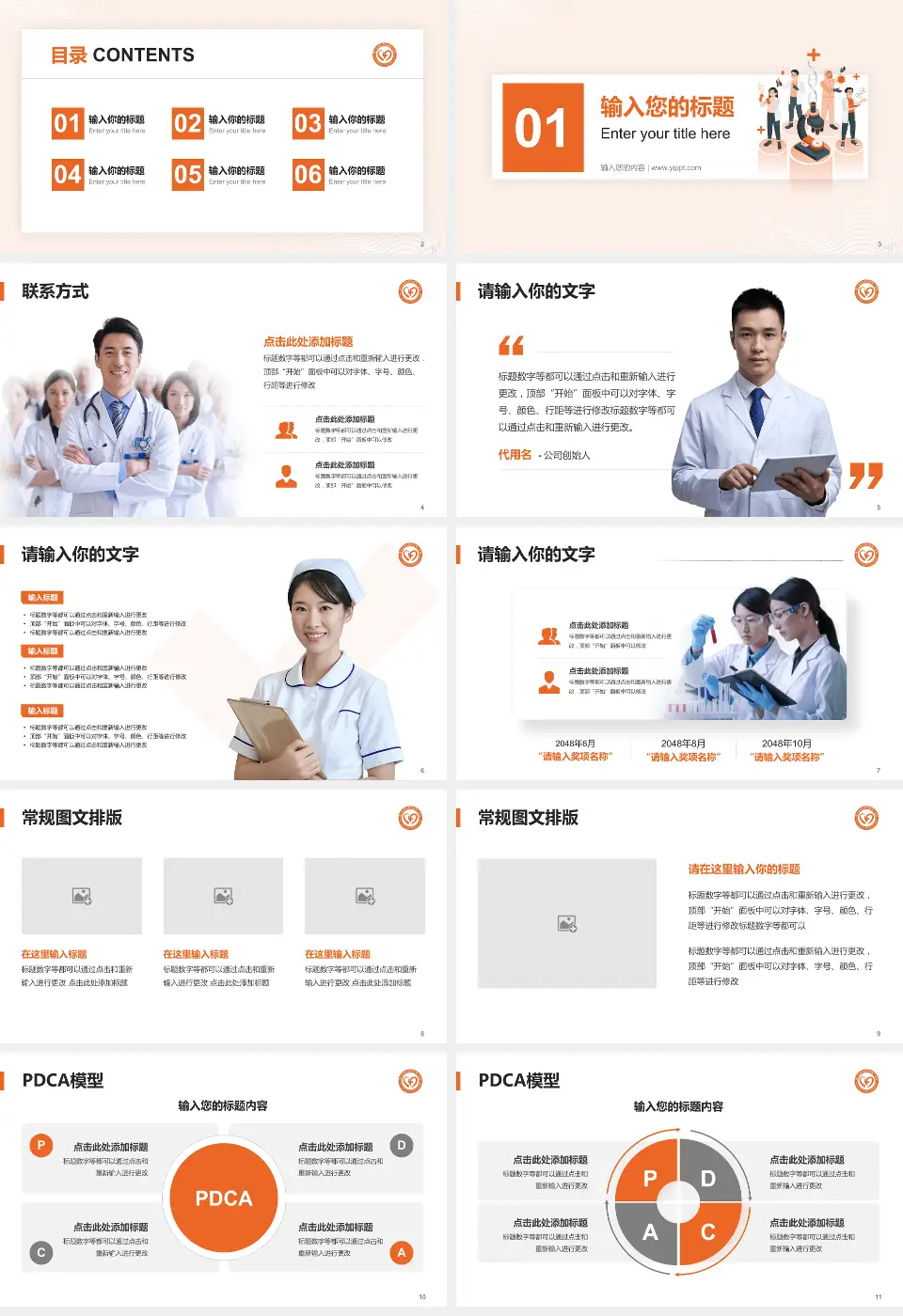 广州医科大学附属第一医院大坦沙院区品管圈PDCA演示专用PPT模板16:9格式幻灯片预览图2