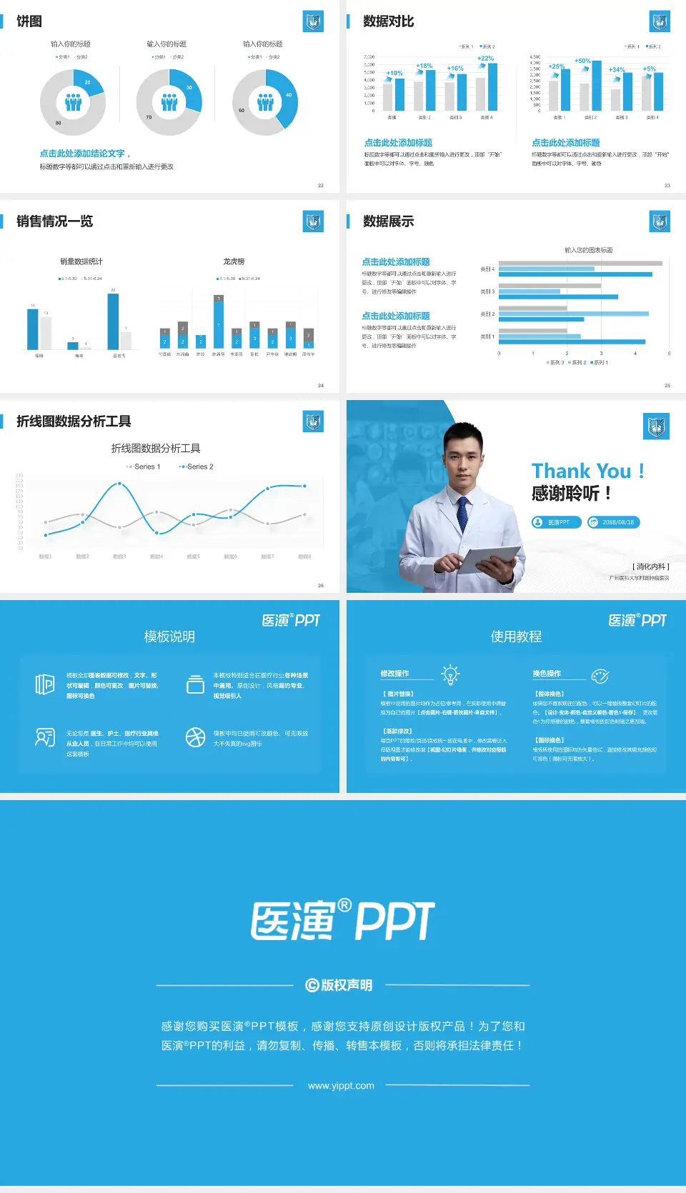 广州医科大学附属肿瘤医院病例分享与讨论PPT模板16:9格式幻灯片预览图4