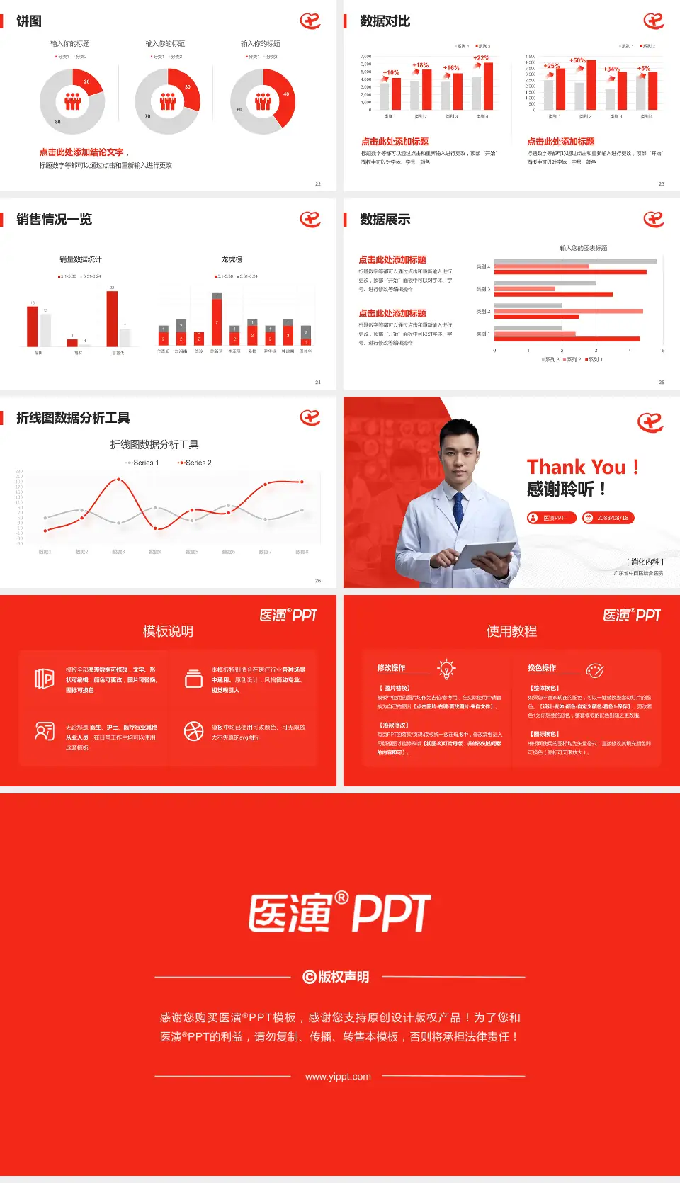 广东省中西医结合医院病例分享与讨论PPT模板16:9格式幻灯片预览图4