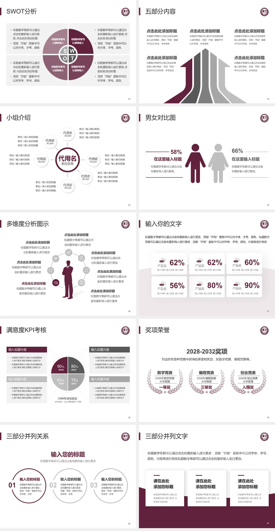 中国医学科学院阜外医院深圳医院医疗行业比赛专用PPT模板4:3格式幻灯片预览图5