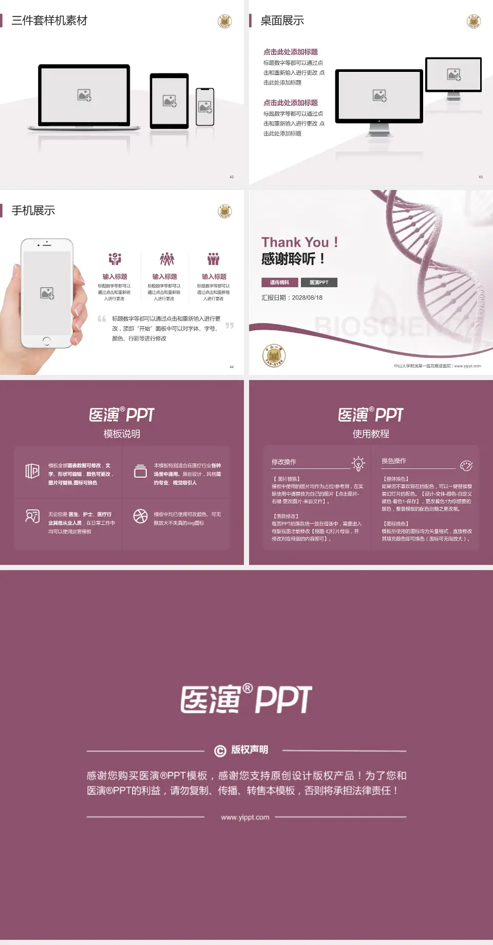 中山大学附属第一医院惠亚医院项目申请与汇报PPT模板4:3格式幻灯片预览图6