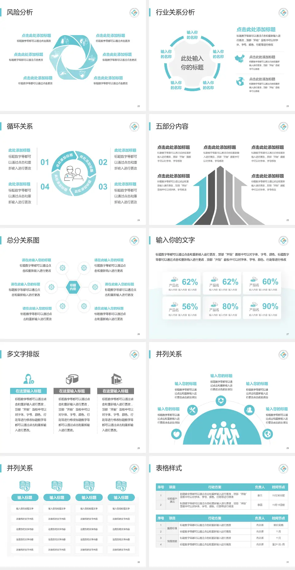 中山大学附属第三医院岭南医院科室介绍与推广PPT模板4:3格式幻灯片预览图4