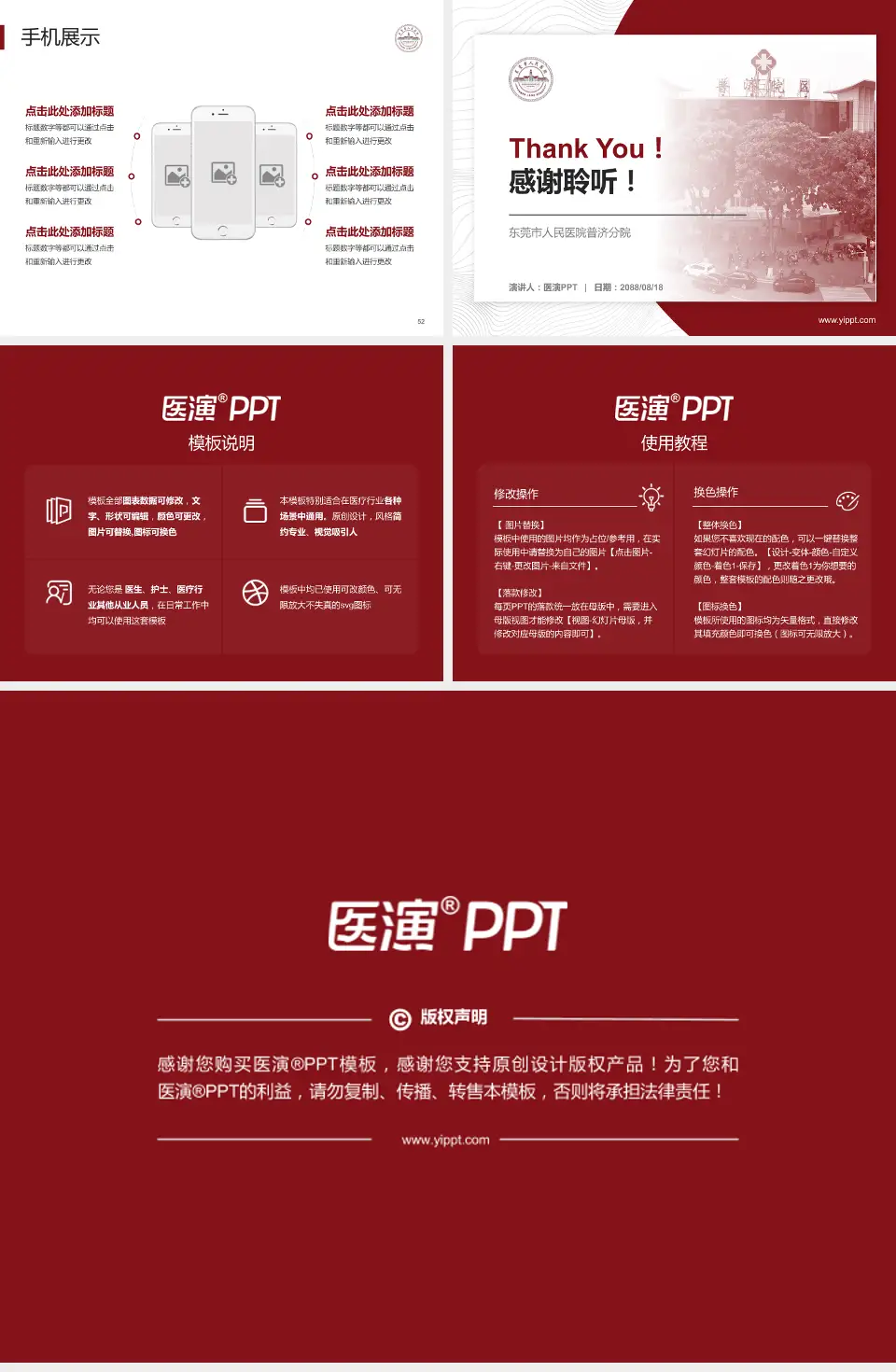 东莞市人民医院普济分院医院管理报告PPT模板4:3格式幻灯片预览图7