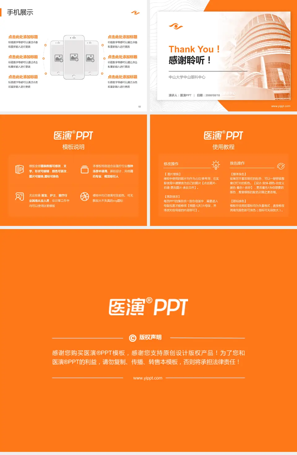 中山大学中山眼科中心医院管理报告PPT模板4:3格式幻灯片预览图7